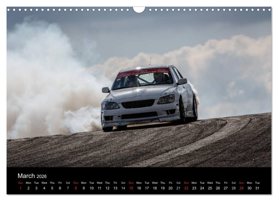 Drifting at the Nurburgring (CALVENDO Monthly Calendar 2026)