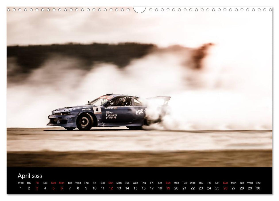 Drifting at the Nurburgring (CALVENDO Monthly Calendar 2026)