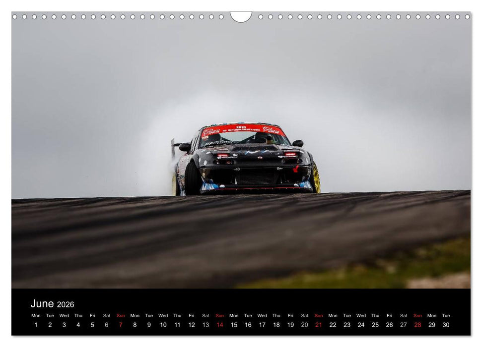 Drifting at the Nurburgring (CALVENDO Monthly Calendar 2026)