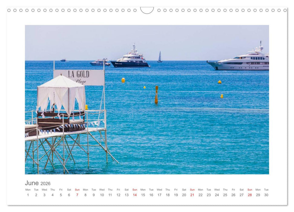 French Riviera moments (CALVENDO Monthly Calendar 2026)