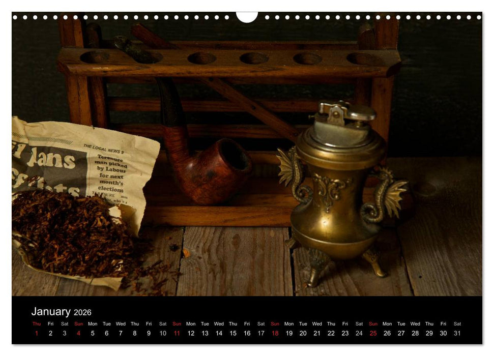 Pipes (CALVENDO Monthly Calendar 2026)