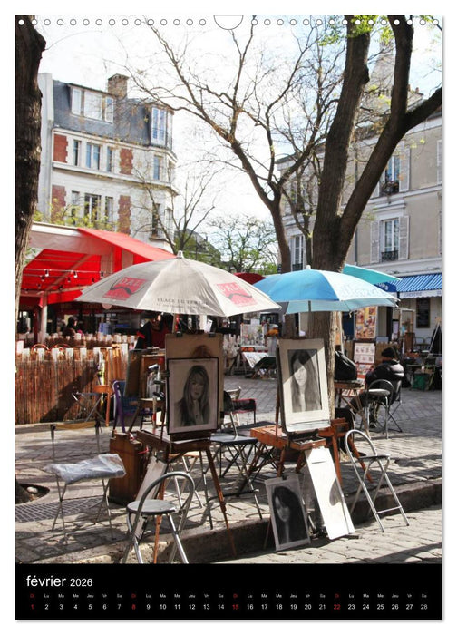 Lumières de Montmartre (CALVENDO Calendrier mensuel 2026)