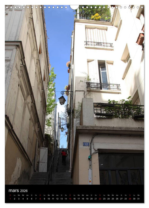 Lumières de Montmartre (CALVENDO Calendrier mensuel 2026)