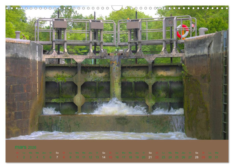 Croisière sur le Canal du Midi (CALVENDO Calendrier mensuel 2026)