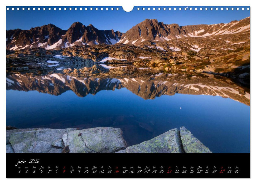 Miroirs des Pyrénées Catalanes (CALVENDO Calendrier mensuel 2026)