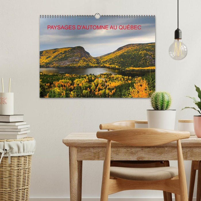 Paysages d'Automne au Québec (CALVENDO Calendrier mensuel 2026)