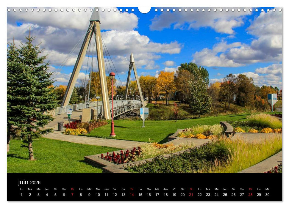 Paysages d'Automne au Québec (CALVENDO Calendrier mensuel 2026)