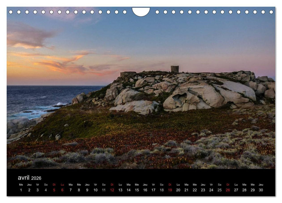 Corsica la Balagne (CALVENDO Calendrier mensuel 2026)