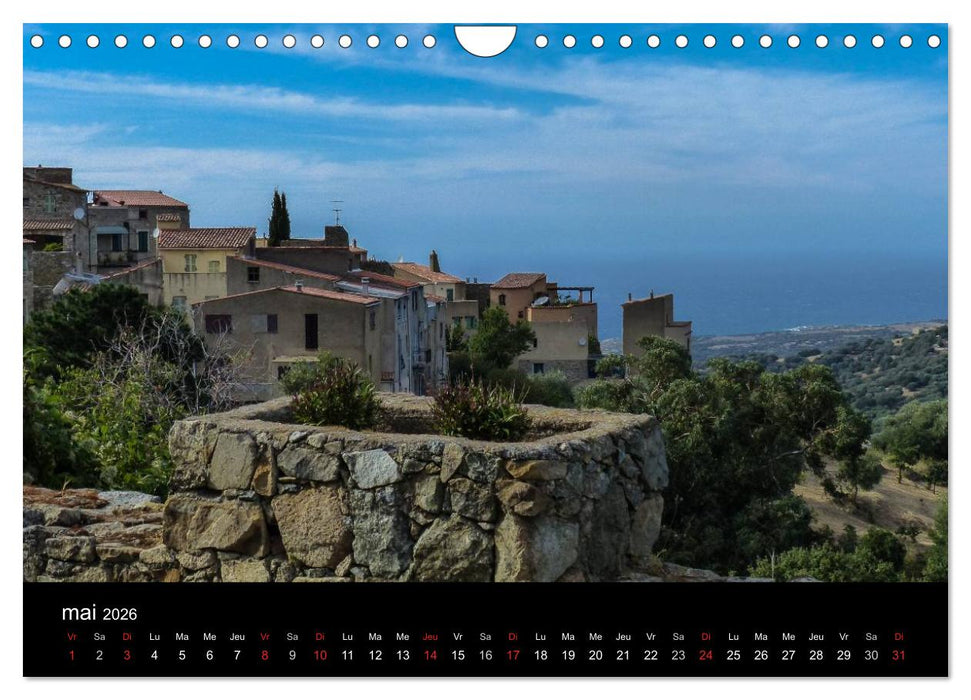 Corsica la Balagne (CALVENDO Calendrier mensuel 2026)