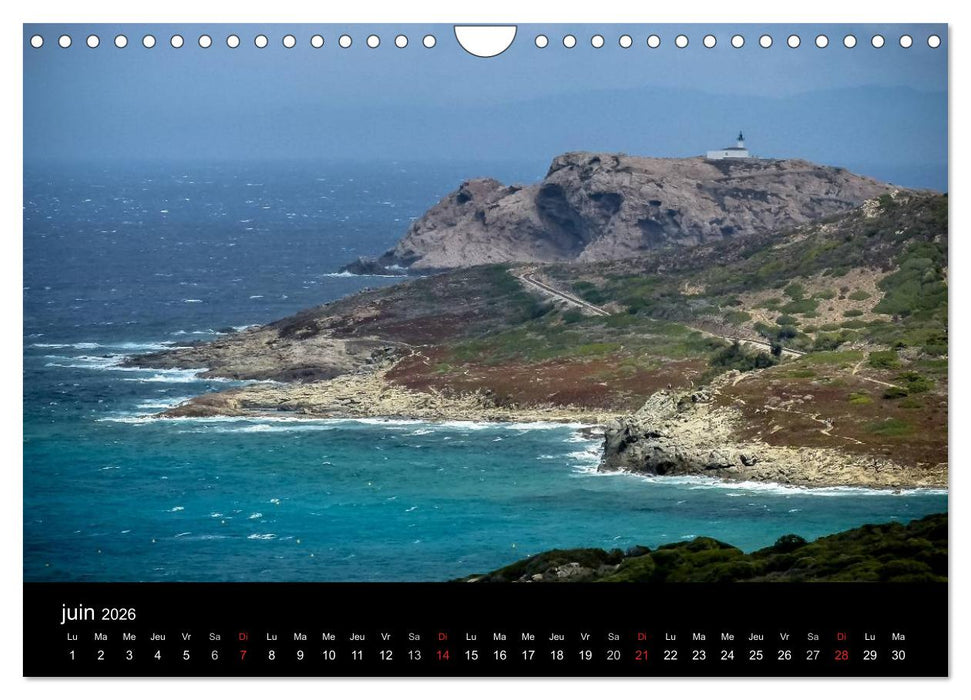 Corsica la Balagne (CALVENDO Calendrier mensuel 2026)