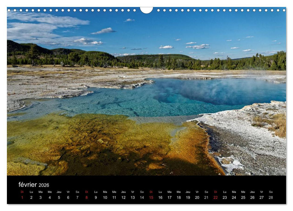 Yellowstone Un grand parc américain (CALVENDO Calendrier mensuel 2026)
