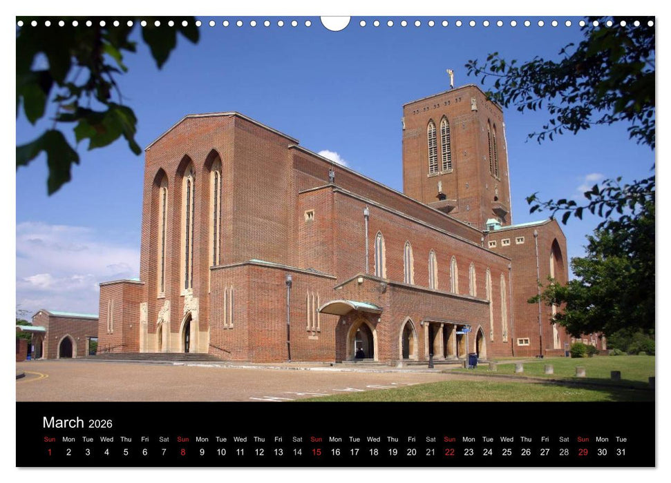Anglican Cathedrals (CALVENDO Monthly Calendar 2026)