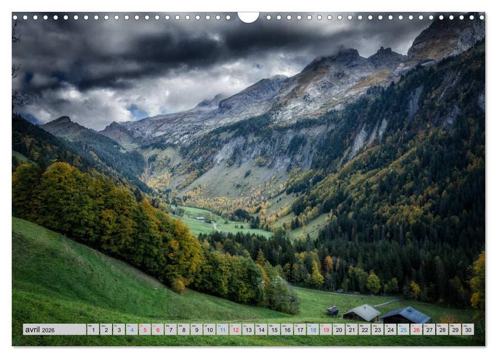 Un automne en Haute-Savoie (CALVENDO Calendrier mensuel 2026)