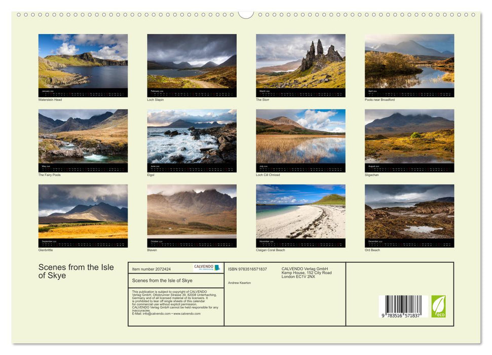 Scenes from the Isle of Skye (CALVENDO Premium-Calendar 2026)