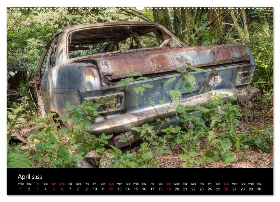 Sleeping Beauties Old Rusty Cars (CALVENDO Premium-Calendar 2026)