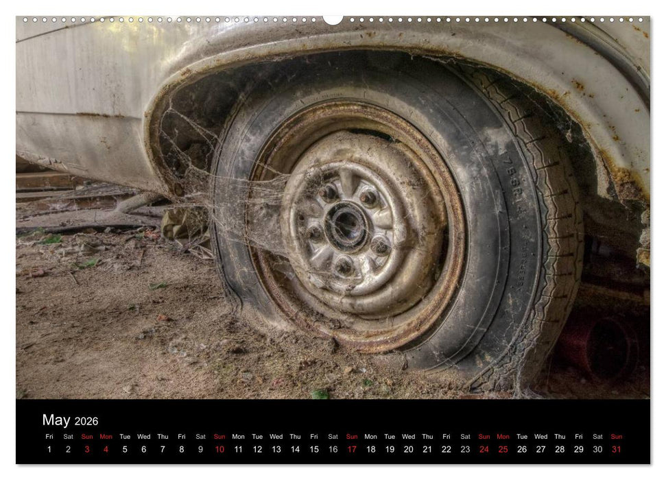 Sleeping Beauties Old Rusty Cars (CALVENDO Premium-Calendar 2026)