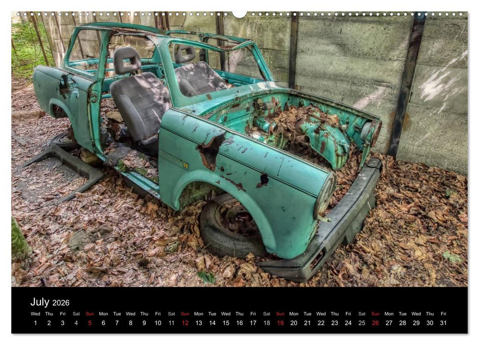 Sleeping Beauties Old Rusty Cars (CALVENDO Premium-Calendar 2026)