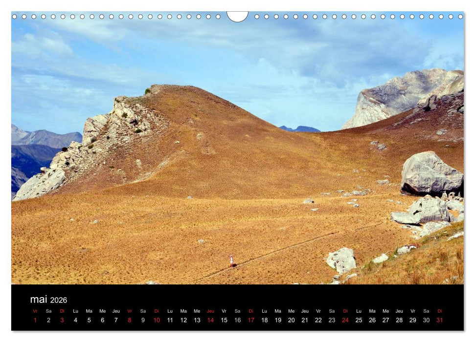 Trail Running De l'Envie à la Passion (CALVENDO Calendrier mensuel 2026)