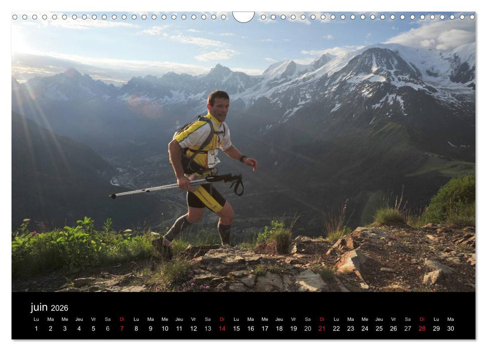 Trail Running De l'Envie à la Passion (CALVENDO Calendrier mensuel 2026)