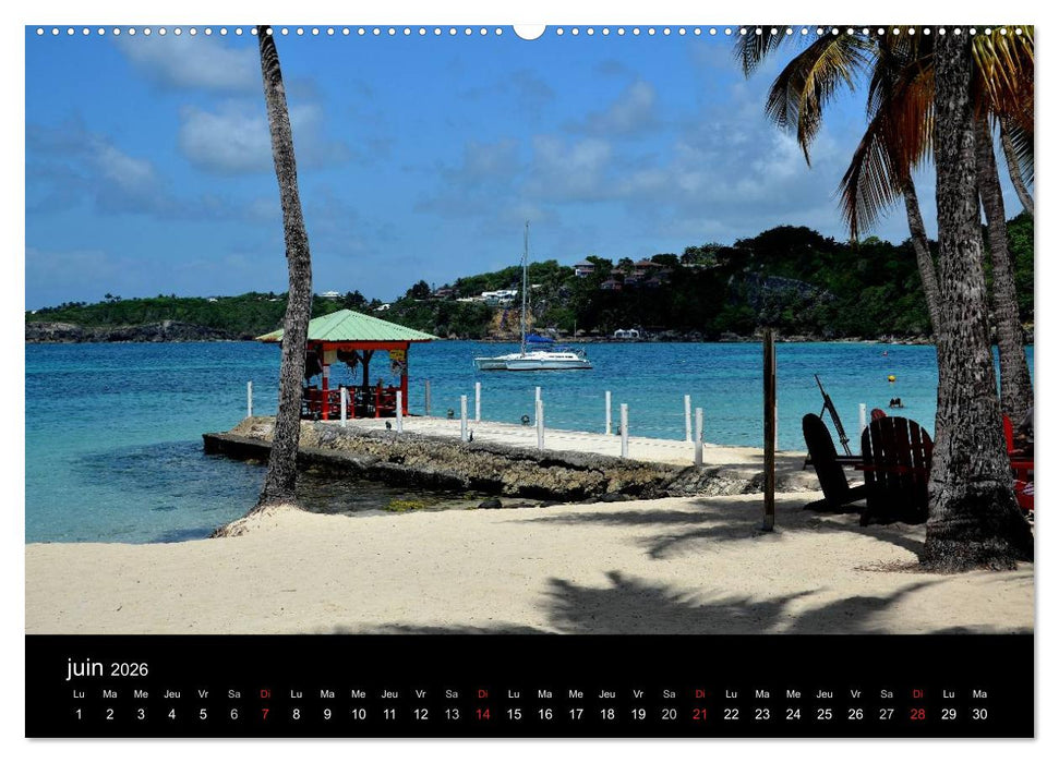 Paysages de Guadeloupe (CALVENDO Calendrier supérieur 2026)