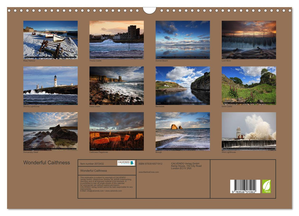 Wonderful Caithness (CALVENDO Monthly Calendar 2026)