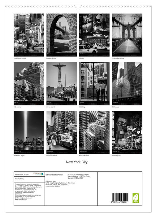 New York City (CALVENDO Premium-Calendar 2026)