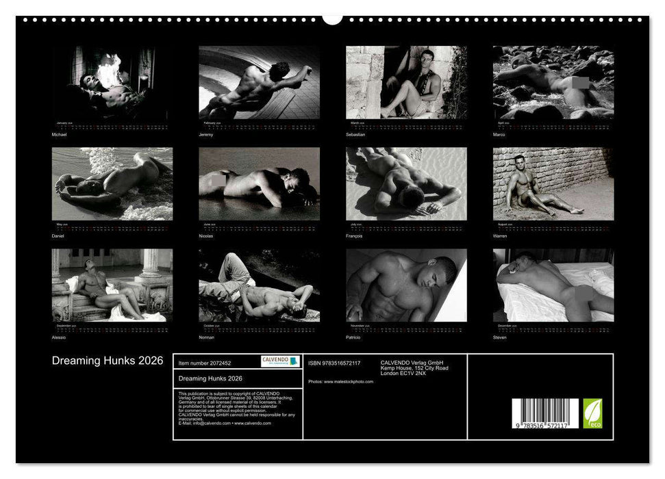 Dreaming Hunks 2026 (CALVENDO Premium-Calendar 2026)