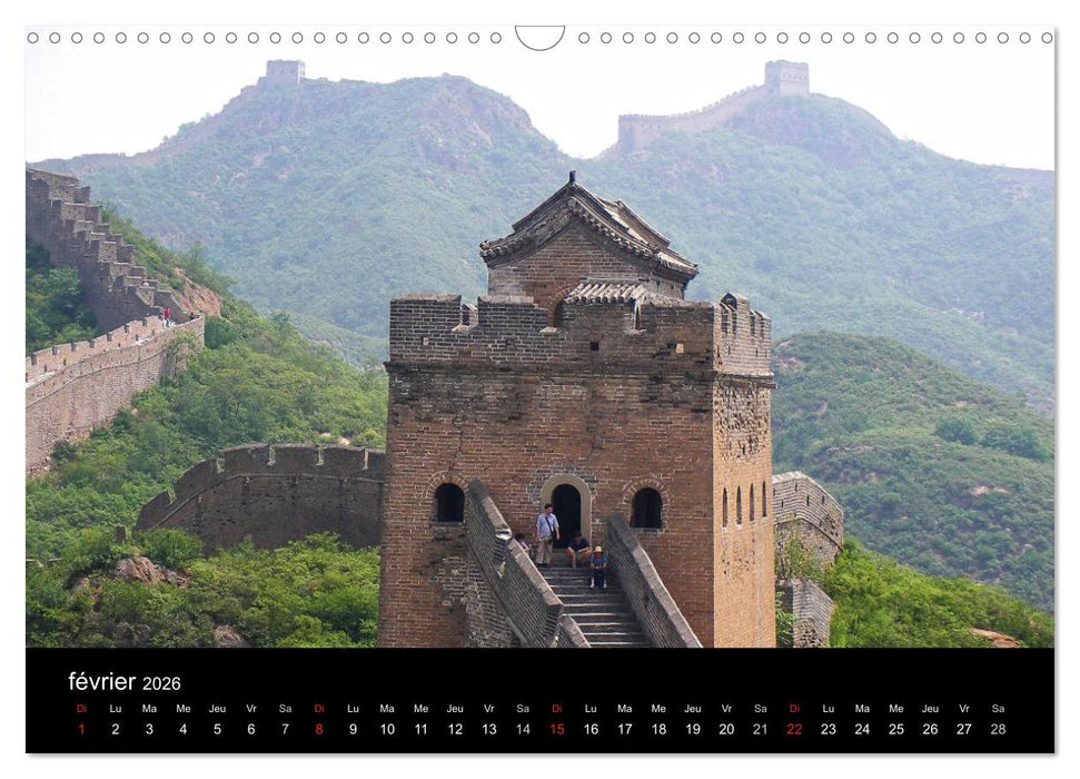 La Chine, Terre de merveilles (CALVENDO Calendrier mensuel 2026)