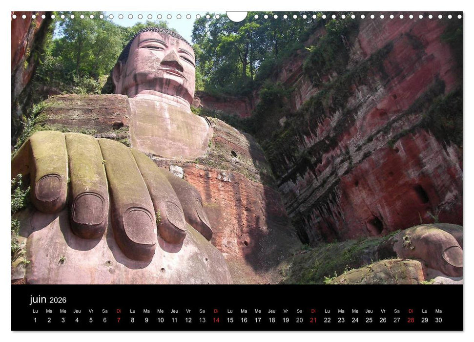 La Chine, Terre de merveilles (CALVENDO Calendrier mensuel 2026)