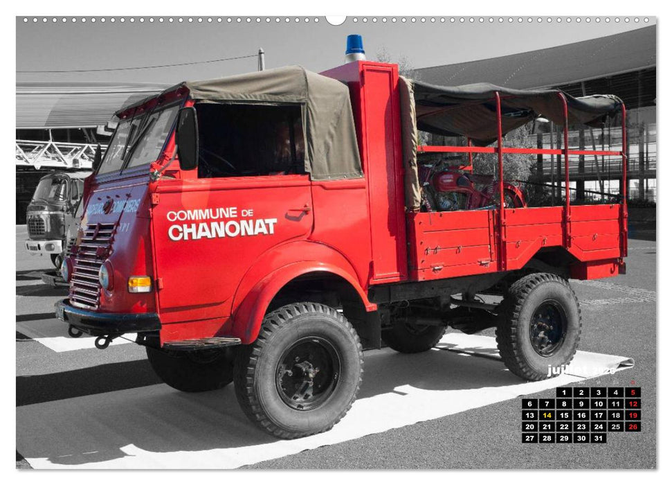 VÉHICULES de POMPIERS VINTAGE (CALVENDO Calendrier supérieur 2026)