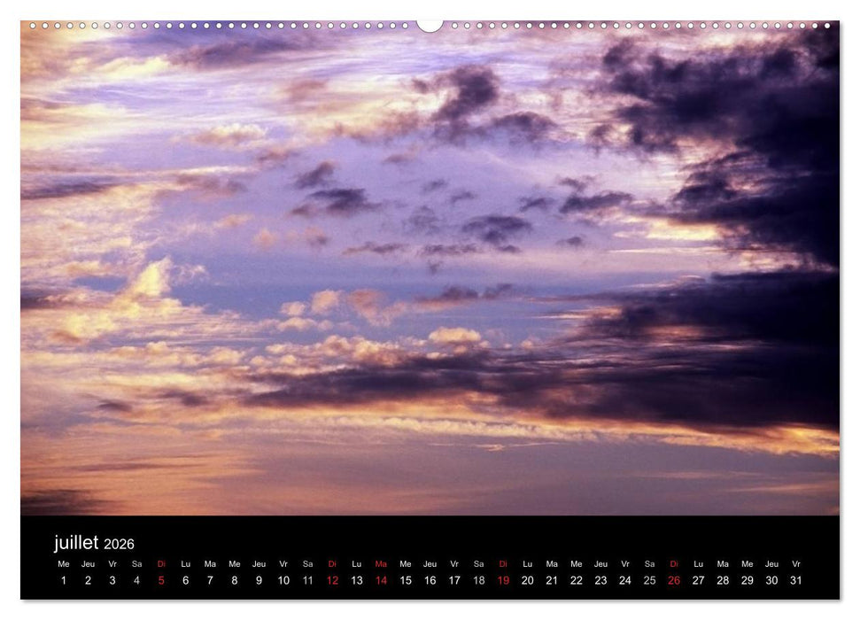 Couchers de soleil (CALVENDO Calendrier supérieur 2026)