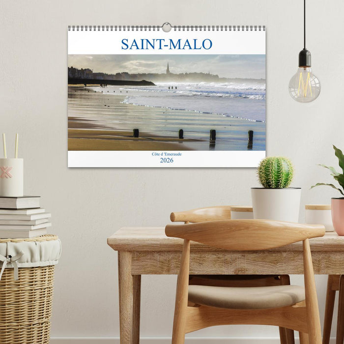 SAINT-MALO, Côte d'Emeraude (CALVENDO Calendrier mensuel 2026)