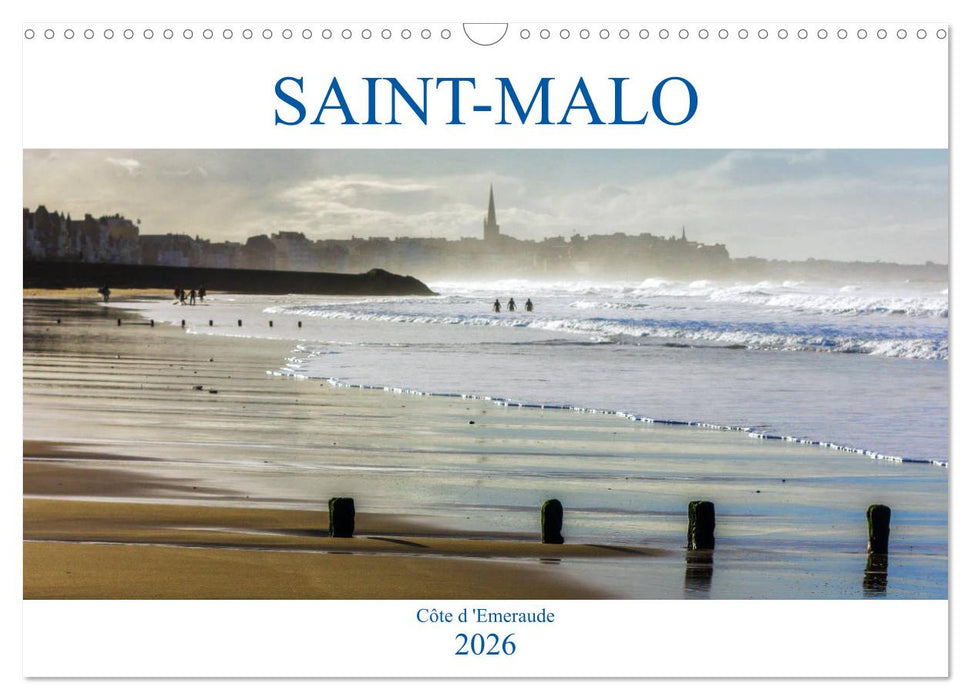 SAINT-MALO, Côte d'Emeraude (CALVENDO Calendrier mensuel 2026)
