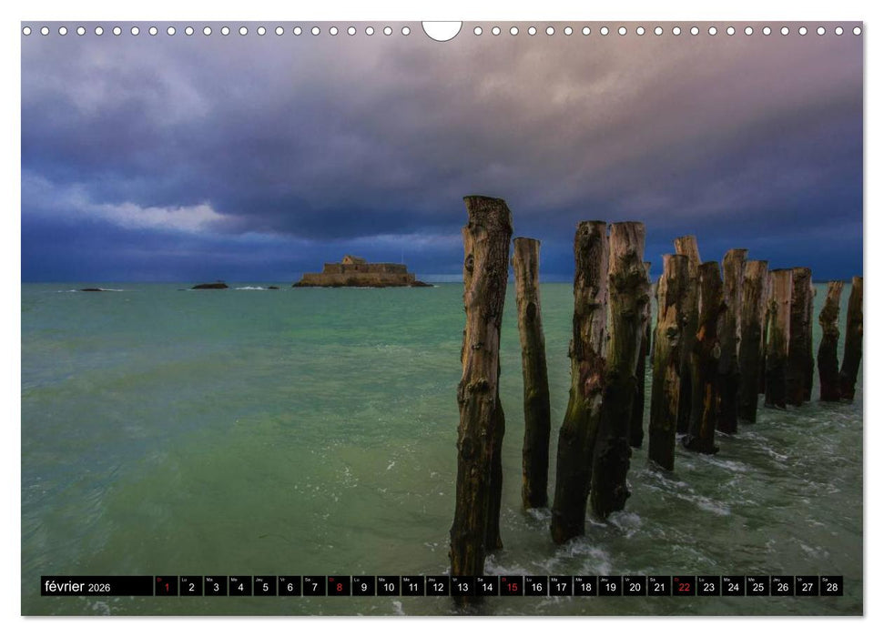 SAINT-MALO, Côte d'Emeraude (CALVENDO Calendrier mensuel 2026)
