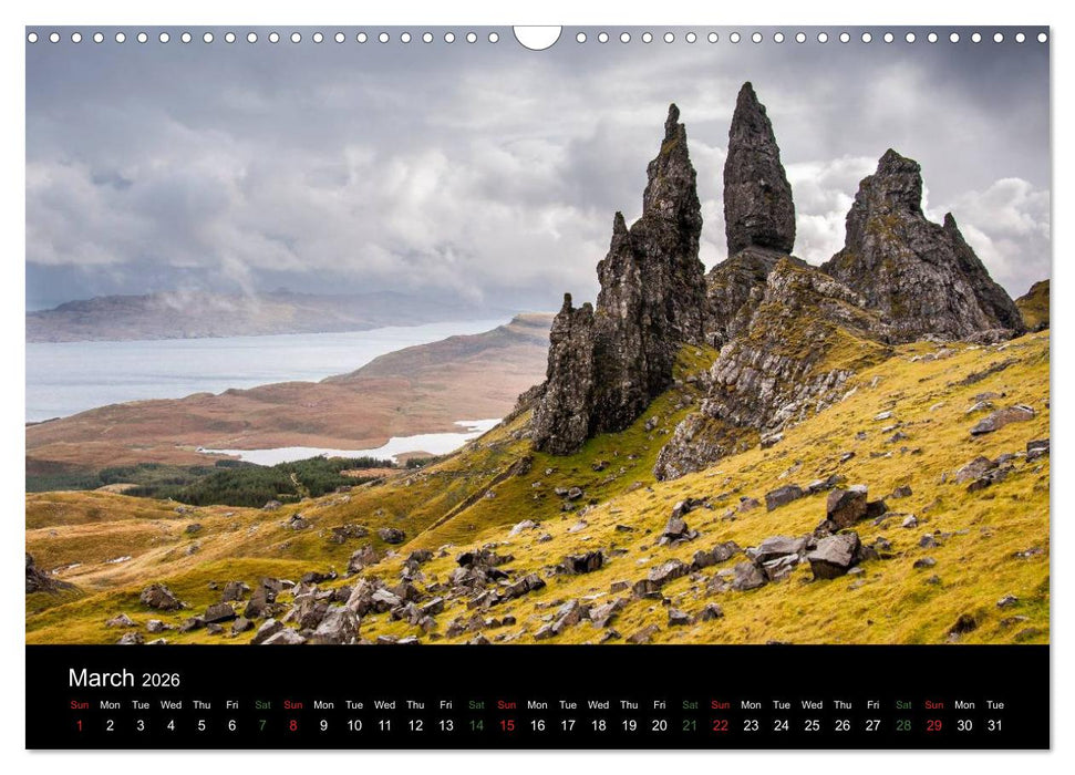 Scenes from the Isle of Skye (CALVENDO Monthly Calendar 2026)