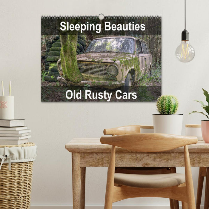 Sleeping Beauties Old Rusty Cars (CALVENDO Monthly Calendar 2026)