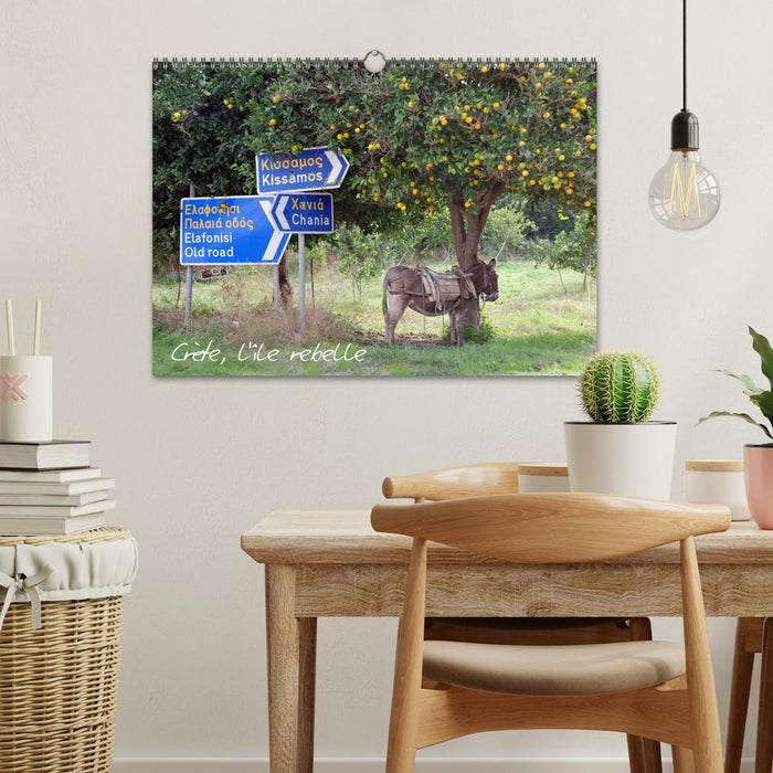 Crète, l'île rebelle (CALVENDO Calendrier mensuel 2026)