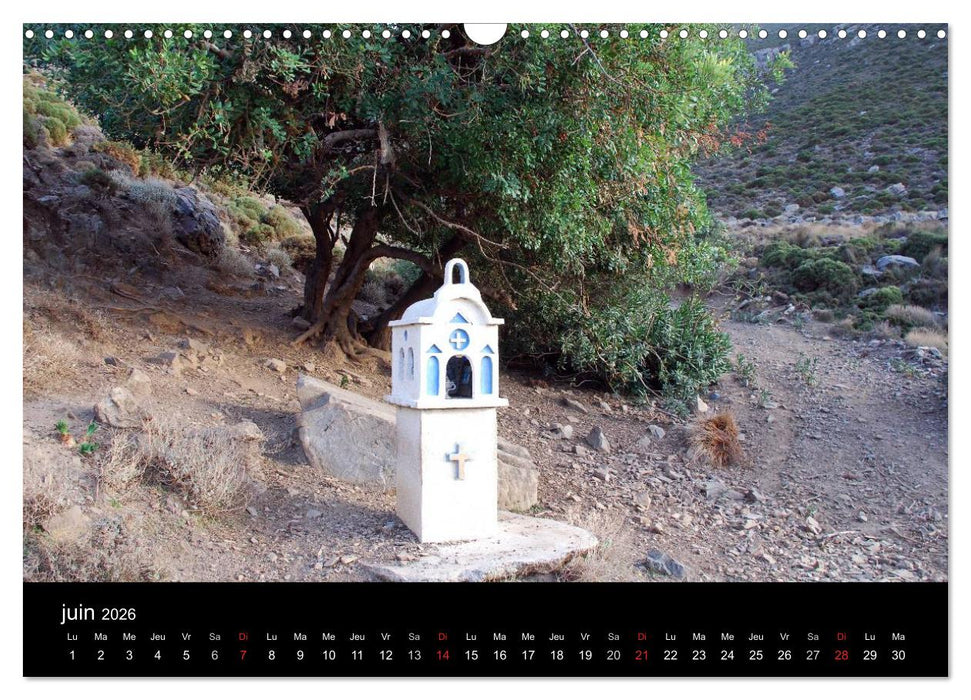 Crète, l'île rebelle (CALVENDO Calendrier mensuel 2026)