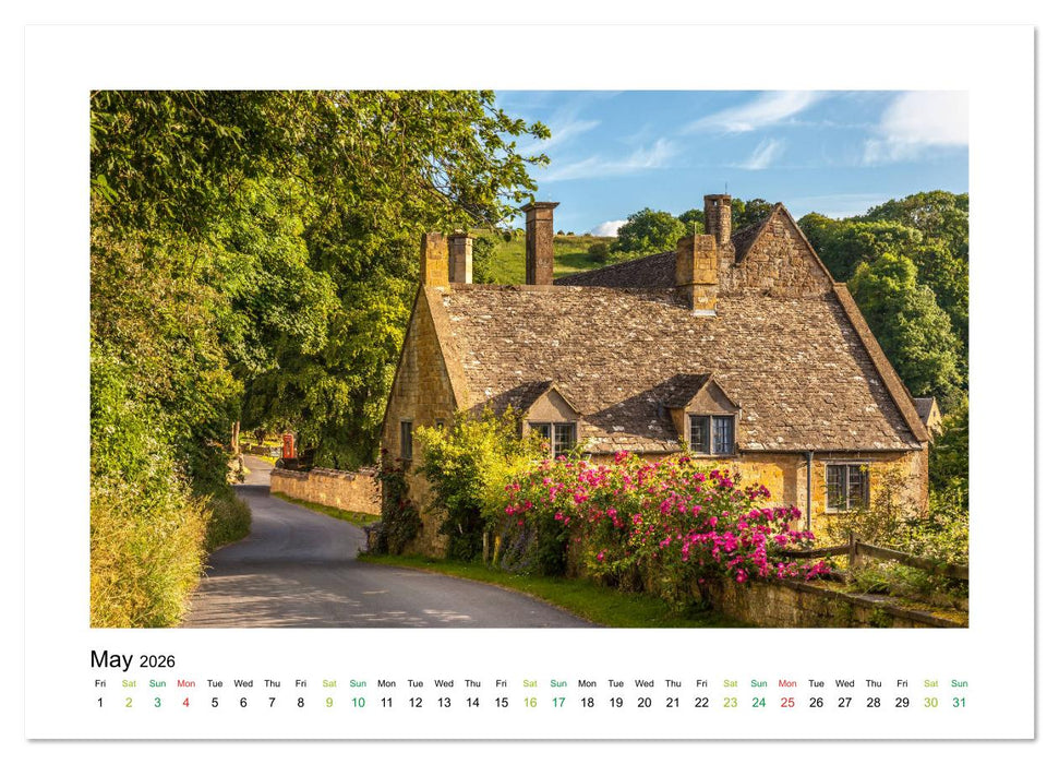 Charming Country Houses (CALVENDO Monthly Calendar 2026)