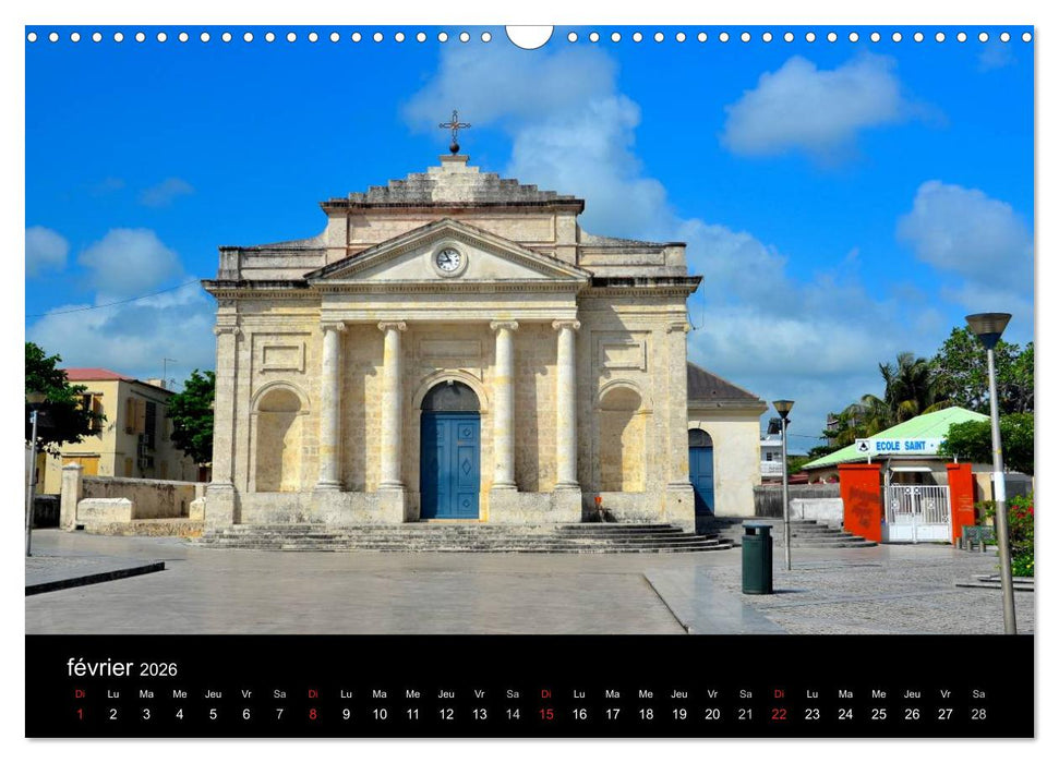Paysages de Guadeloupe (CALVENDO Calendrier mensuel 2026)