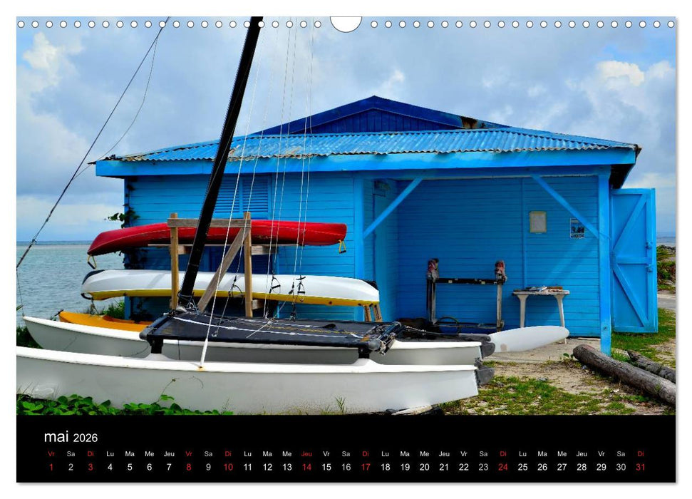 Paysages de Guadeloupe (CALVENDO Calendrier mensuel 2026)
