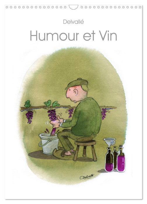 Humour et Vin (CALVENDO Calendrier mensuel 2026)