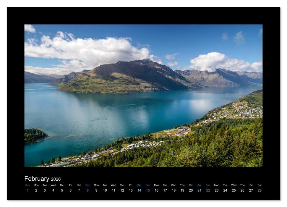 New Zealand - The most beautiful places (CALVENDO Monthly Calendar 2026)