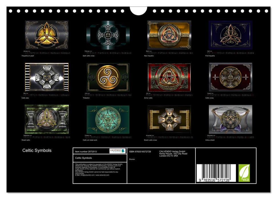 Celtic Symbols (CALVENDO Monthly Calendar 2026)
