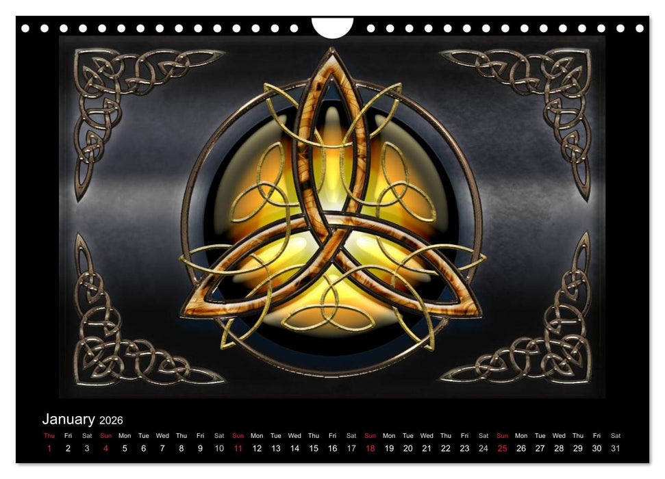 Celtic Symbols (CALVENDO Monthly Calendar 2026)