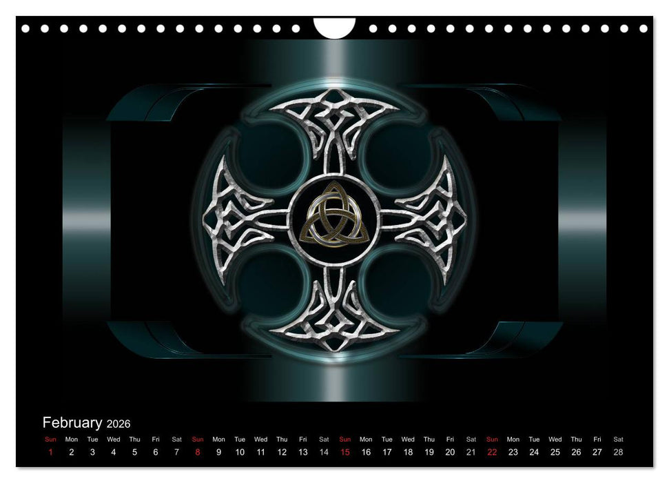 Celtic Symbols (CALVENDO Monthly Calendar 2026)
