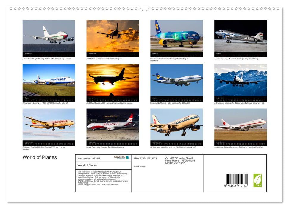 World of Planes (CALVENDO Premium-Calendar 2026)