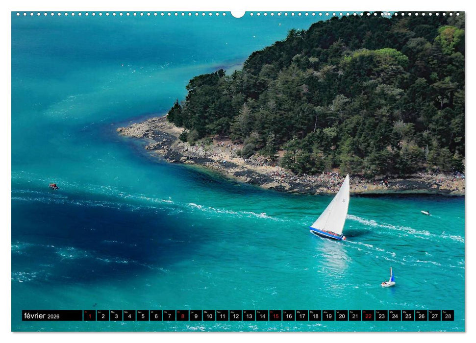Le Golfe du Morbihan vu du ciel (CALVENDO Calendrier supérieur 2026)