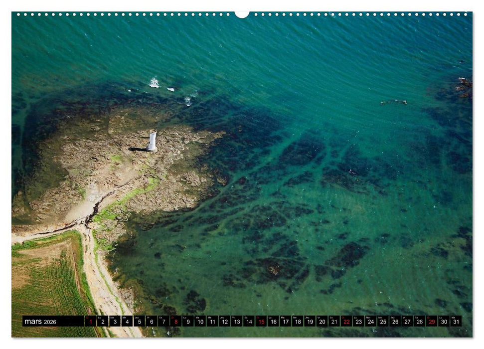 Le Golfe du Morbihan vu du ciel (CALVENDO Calendrier supérieur 2026)