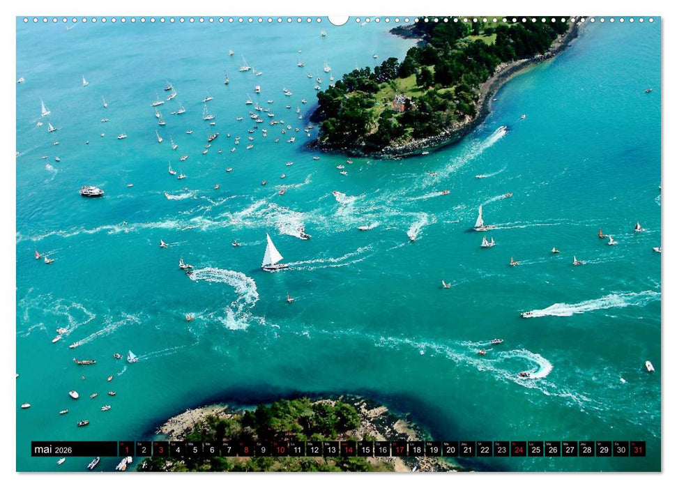 Le Golfe du Morbihan vu du ciel (CALVENDO Calendrier supérieur 2026)